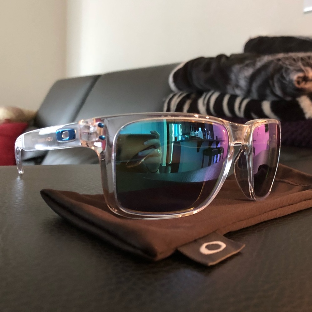 SOLD!!! Blue and clear Oakley’s
